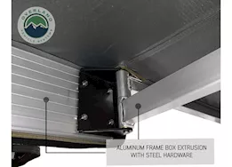 Overland Vehicle Systems Nomadic awning 180 - dark gray cover w/black transit cover & brackets