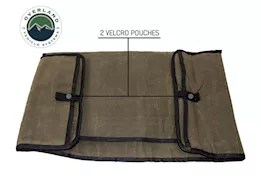 Overland Vehicle Systems Rolled bag general tools w/handle and straps - #16 waxed canvas