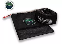 Overland Vehicle Systems Tow strap 40,000 lb. 4in x 8ft gray w/black ends & storage bag