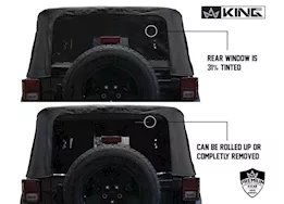 Overland Vehicle Systems 10-18 jeep wrangler jk 2 dr replacement soft top - black diamond