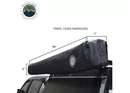 Overland Vehicle Systems Xd nomadic 270-awning w/lights & blk out , driver side, blk body, blk trim & blk