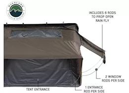 Overland Vehicle Systems Bushveld hard shell roof top tent - 4 person