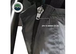Overland Vehicle Systems Hd nomadic 2.0 awning room enclosure, grey body, green trim (4 walls & floor)