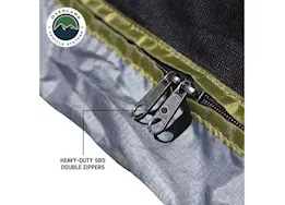 Overland Vehicle Systems Hd nomadic 2.0 awning room enclosure, grey body, green trim (4 walls & floor)