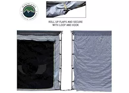 Overland Vehicle Systems Hd nomadic 2.0 awning room enclosure, grey body, green trim (4 walls & floor)