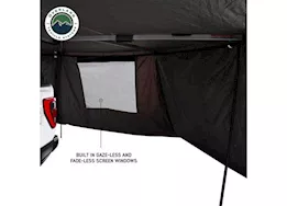 Overland Vehicle Systems Nomadic awning 270 - side wall 2 with window - dark gray with storage bag - driver