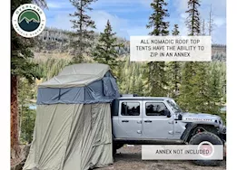 Overland Vehicle Systems Nomadic 4 ext roof top tent-dk gray base w/green rain fly/blk cover/blk alum bas