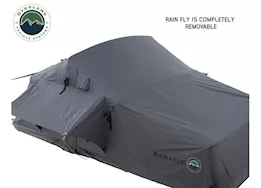 Overland Vehicle Systems Nomadic 4 ext roof top tent-dk gray base w/green rain fly/blk cover/blk alum bas