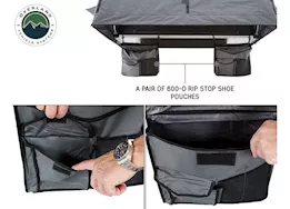 Overland Vehicle Systems Nomadic 4 ext roof top tent-dk gray base w/green rain fly/blk cover/blk alum bas