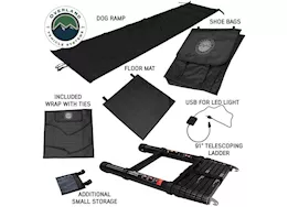 Overland Vehicle Systems Xd sherpa s3s - soft sided roof top tent, 3 person, grey body & black rainfly