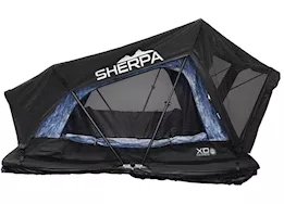 Overland Vehicle Systems Xd sherpa s4s - soft sided roof top tent, 4 person, grey body & black rainfly