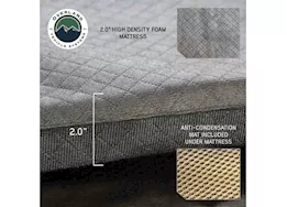 Overland Vehicle Systems Xd sherpa s4s - soft sided roof top tent, 4 person, grey body & black rainfly