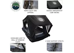Overland Vehicle Systems Xd sherpa s4s - soft sided roof top tent, 4 person, grey body & black rainfly