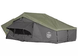 Overland Vehicle Systems N4e nomadic 4 extended roof top tent gray body green rainfly