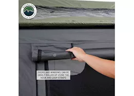 Overland Vehicle Systems N4e nomadic 4 extended roof top tent gray body green rainfly