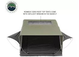 Overland Vehicle Systems N4e nomadic 4 extended roof top tent gray body green rainfly