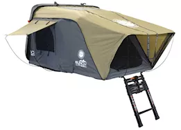 Overland Vehicle Systems Hd bundu 2 - hard shell roof top tent, 2 person, grey body & black rainfly