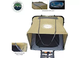 Overland Vehicle Systems Hd bundu 2 - hard shell roof top tent, 2 person, grey body & black rainfly