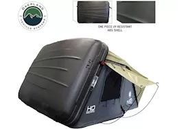 Overland Vehicle Systems Hd bundu 2 - hard shell roof top tent, 2 person, grey body & black rainfly
