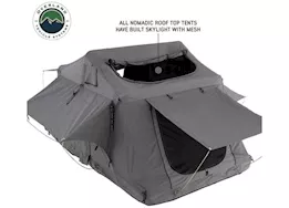 Overland Vehicle Systems N2s nomadic 2 standard roof top tent gray body green rainfly