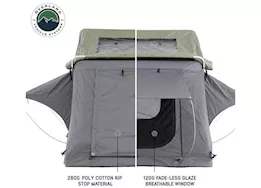 Overland Vehicle Systems N3s nomadic 3 standard roof top tent gray body green rainfly