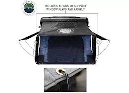 Overland Vehicle Systems Xd everest 4 - cantilever aluminum roof top tent, 4 person, grey body & black ra