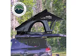 Overland Vehicle Systems Xd lohtse - clamshell aluminum roof top tent, 2 person, grey body & black rainfl