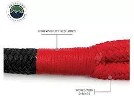 Overland Vehicle Systems Brute kinetic recovery rope 7/8in x 20ft w/storage bag