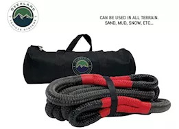 Overland Vehicle Systems Brute kinetic recovery rope 7/8in x 20ft w/storage bag