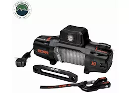 Overland Vehicle Systems 10.0 winch - 10,000 lb. scar winch with wireless remote steel cable