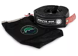 Overland Vehicle Systems Tow strap 4in x 20ft gray w/black ends & storage bag