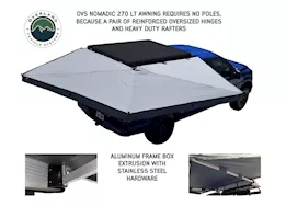 Overland Vehicle Systems Nomadic 270 lt passenger side awning w/bracket kit