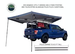 Overland Vehicle Systems Nomadic 270 lt passenger side awning w/bracket kit