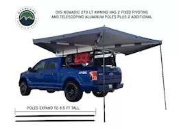Overland Vehicle Systems Nomadic lt 270 awning & wall 1, 2, &  mounting brackets - driverside