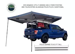 Overland Vehicle Systems Nomadic lt 270 awning & wall 1, 2, & mounting brackets - passenger side