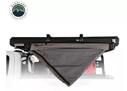 Overland Vehicle Systems Hd nomadic 180 lte - awning, grey body, green trim & black travel cover