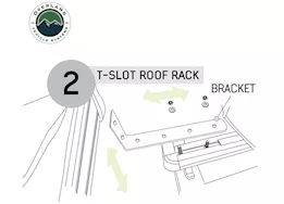 Overland Vehicle Systems Hd nomadic 180 lte - awning, grey body, green trim & black travel cover