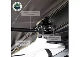 Overland Vehicle Systems Hd nomadic 180 lte - awning, grey body, green trim & black travel cover