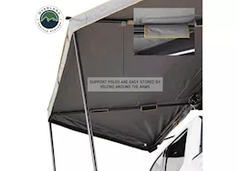 Overland Vehicle Systems Hd nomadic 180 lte - awning, grey body, green trim & black travel cover