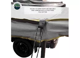 Overland Vehicle Systems Hd nomadic 180 lte - awning, grey body, green trim & black travel cover