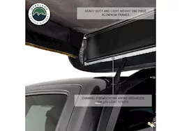 Overland Vehicle Systems Hd nomadic 180 lte - awning, grey body, green trim & black travel cover