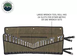Overland Vehicle Systems Large wrench tool roll (24 slot) #16 waxed canvas