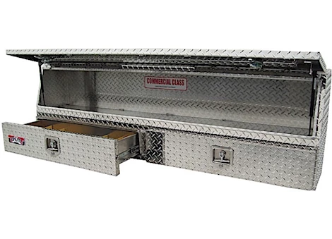 Unique Truck Accessories Brute Contractor TopSider Toolbox w/ Bottom Drawer- 60"L x 13.5"W x 21"H