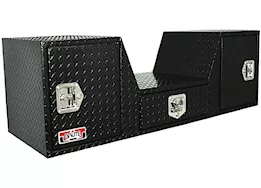 Unique Truck Accessories 57in invin shape goose neck/fifth wheel tailgate box-black texture coat