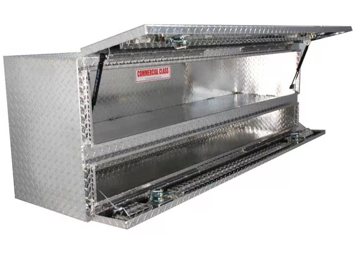 Unique Truck Accessories 60inx20inx24in high capacity stake bed contractor topsider w/doors comm class