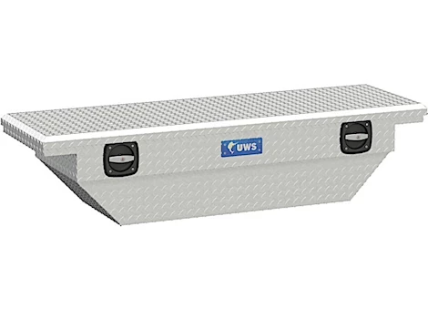 UWS/United Welding Services ALUMINUM 63IN SECURE LOCK ANGLED TRUCK TOOL BOX, LOW PROFILE