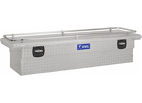 UWS Secure Lock Low Profile Single Lid Aluminum Crossover Tool Box w/Lid Rail-70"L x 20.25"W x 14.5"H