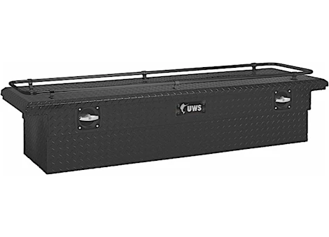 UWS Secure Lock Low Profile Single Lid Aluminum Crossover Tool Box w/Lid Rail-73"L x 20.25"W x 14.5"H