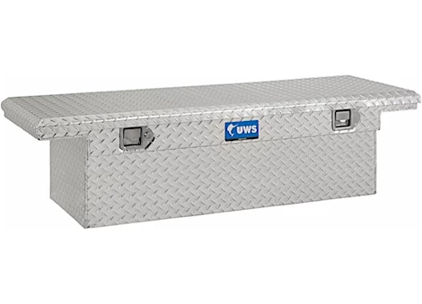 UWS Low Profile Single Lid Aluminum Crossover Tool Box - 55"L x 20.25"W x 14.5"H