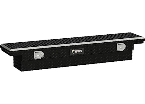 UWS/United Welding Services 63IN SLIM-LINE CROSSOVER TRUCK TOOL BOX WITH LOW PROFILE - BLACK